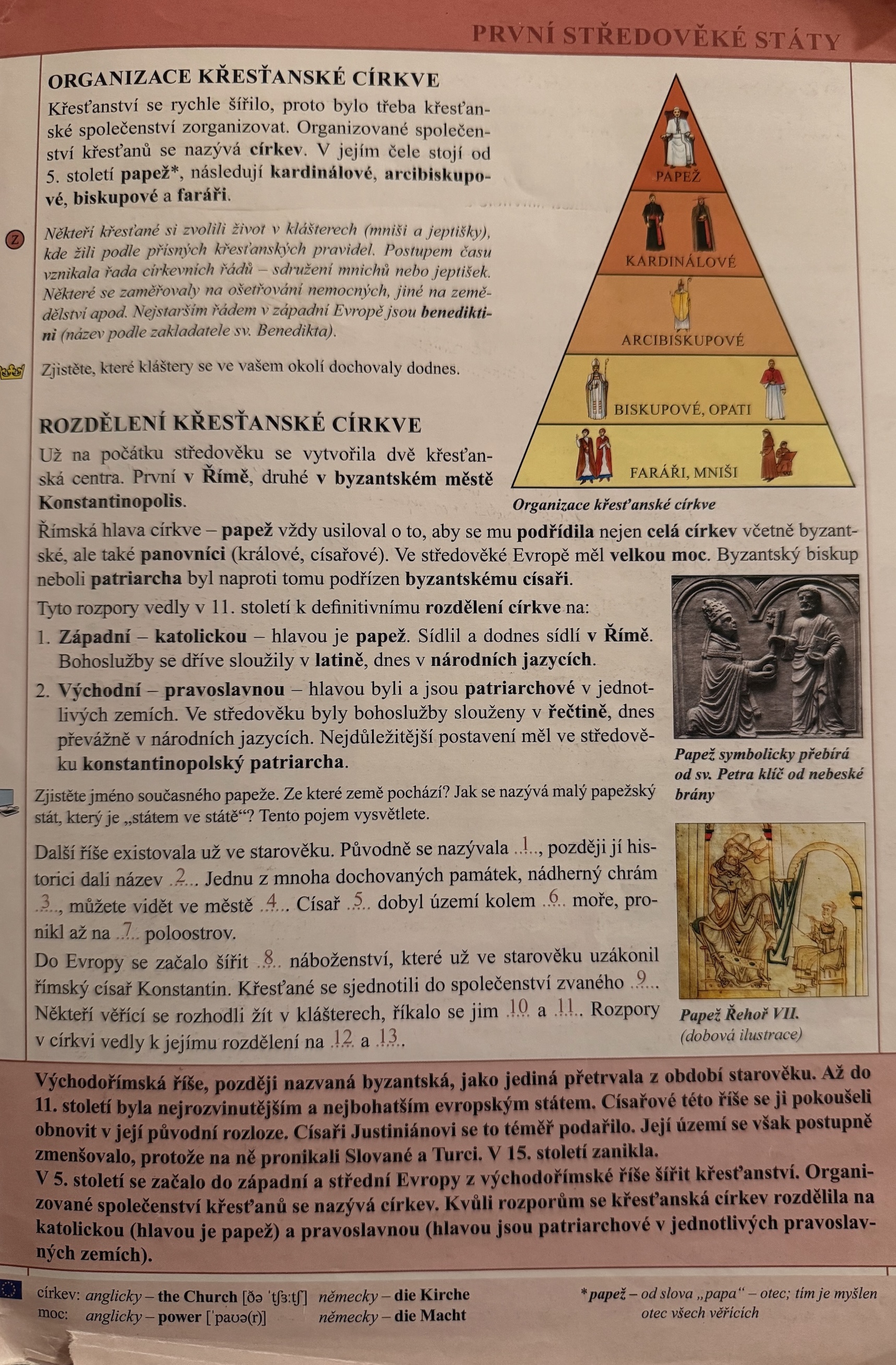 Stránka z učebnice